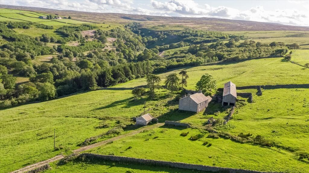 Farm house for sale in High Sourmire Farmhouse, Healey, North Yorkshire HG4